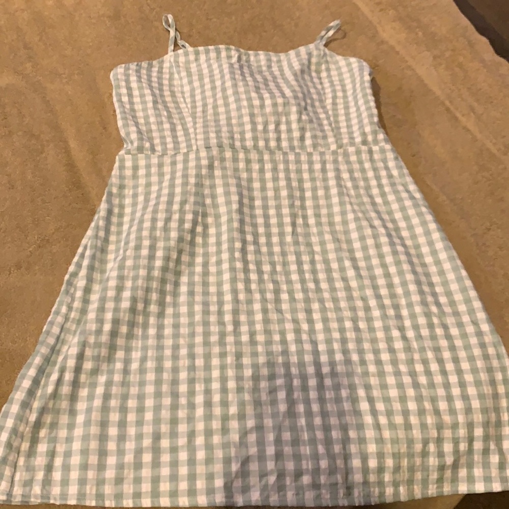 Gingham dress mint XL NWOT